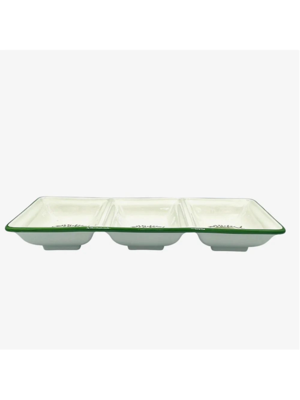 Crate & Barrel Rosanna Import Tuscany Series Divided Dish Platter Made in Italy
